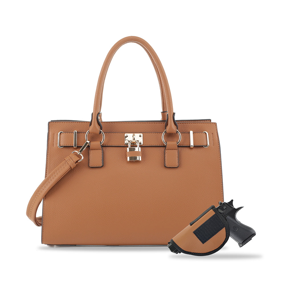 Dina Concealed Carry Lock and Key Satchel